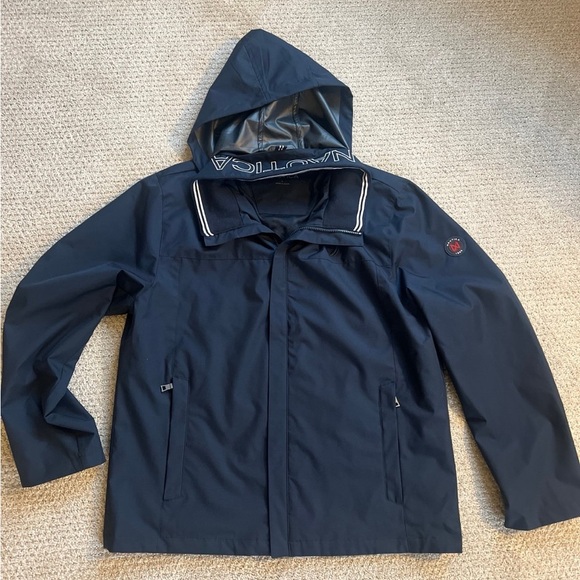 Nautica Other - Nautica Dark Blue Hooded Raincoat